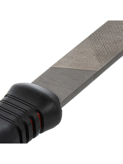 Напильник плоский, 200 мм, №2, пластиковая ручка, Bartex, 12019
