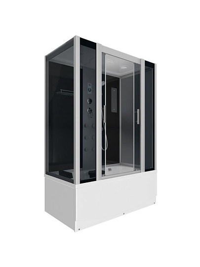 Душевая кабина высокий поддон, 150х80х215 см, прямоугольная, тонированная, Erlit, ER4515TP-C4-RUS