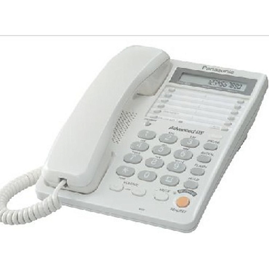 Телефон проводной PANASONIC KX-TS2365RUW