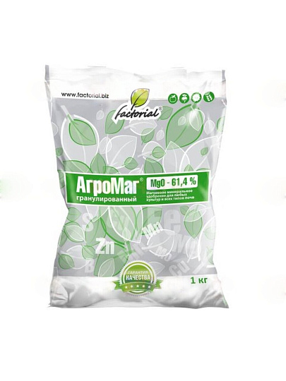 Удобрение АгроМаг, магниевое, минеральное, гранулы, 1 кг, Factorial