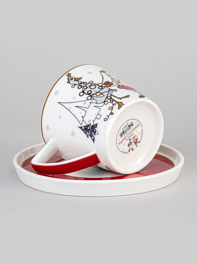 Чайная пара фарфор, 2 предмета, на 1 персону, 250 мл, Lefard, Family Christmas, 425-162