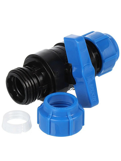 ПНД кран d32 мм, Spektr