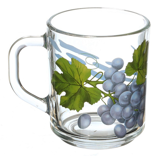 Кружка стеклянная ОСЗ Green Tea Виноград 07с1335, 200 мл
