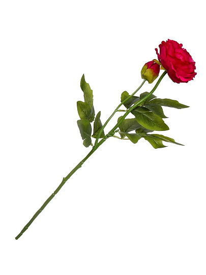 Цветок искусственный Пион, 60 см, фуксия, Y4-6934