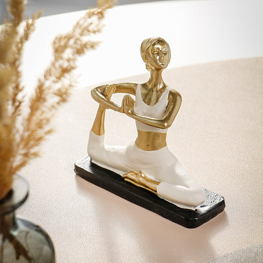 Фигурка декоративная полистоун, Йога, 10.5х4.5х10 см, A020258