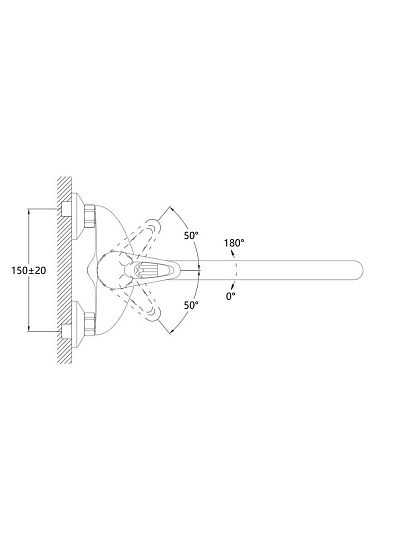 Смеситель для ванны, Stemix, с картриджем, STM 301-006E-180