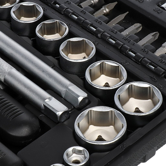Набор слесарных инструментов Bartex, Промо, 1/2", 1/4", сталь, кейс, 94 предмета