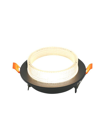 Светильник встраиваемый Асцендио, GX53, круглый, черный, General Lighting Systems, GCL-GX53-H38