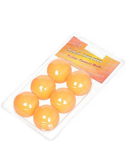 Набор мячей для настольного тенниса, 6 шт, блистер, Премиум, Y6-1878