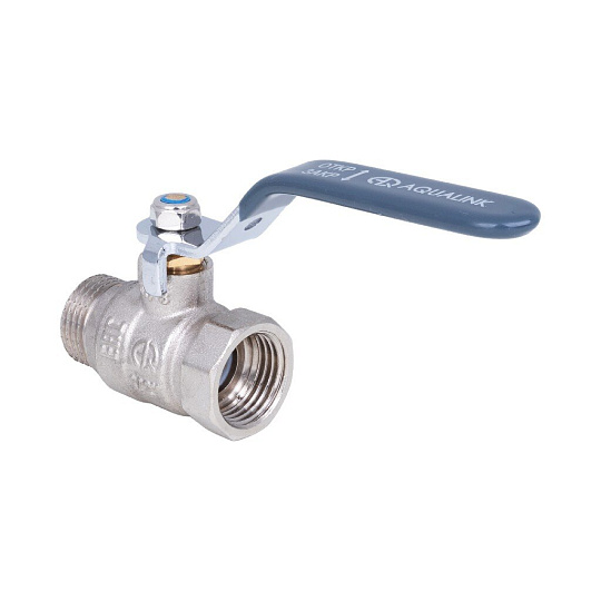 Кран 1 1/4", г-ш, ручка, шаровой, AquaLink