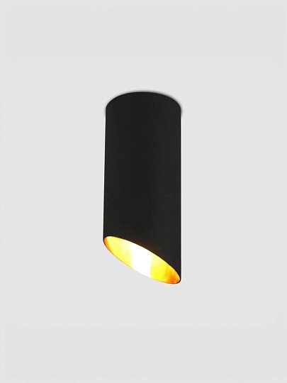 Светильник накладной General Lighting Systems, Спектр, 50 Вт, GU10, на 1 лампочку, IP20, d5.5х13 см, Спот, черный, 662034
