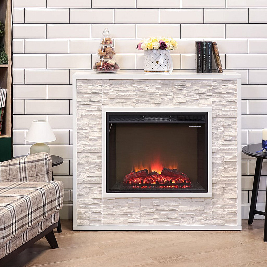 Электрокамин RealFlame, Quadro WT, Sparta 25,5/СН-721, эксклюзив
