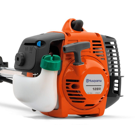 Триммер бензиновый, Husqvarna, 128R, 9527157-67, 1 л.с., 52 куб.см, U-ручка, леска/нож, неразборный вал