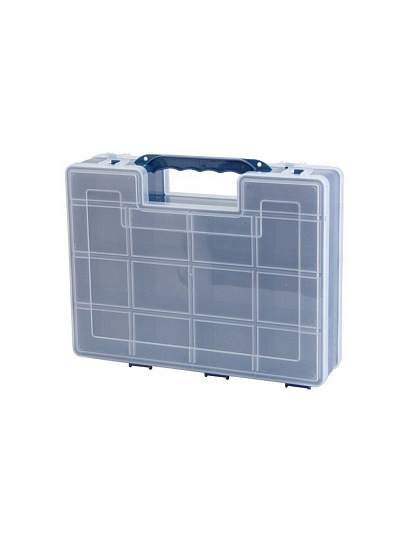 Ящик-органайзер для инструмента, пластик, двусторонний, 27х22х7 см, Idea, М2956