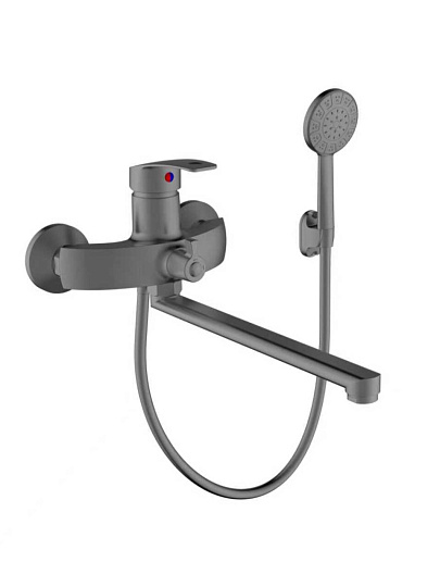 Смеситель для ванны, Эверест, с картриджем, брезентово-серый, B22-21219