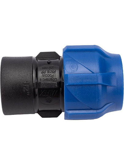 ПНД муфта d20х1/2'', внутренняя резьба, соединительная, Valfex