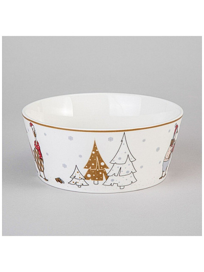 Салатник фарфор, круглый, 14.5х6 см, 0.65 л, подарочная упаковка, Family Christmas, Lefard, 425-185