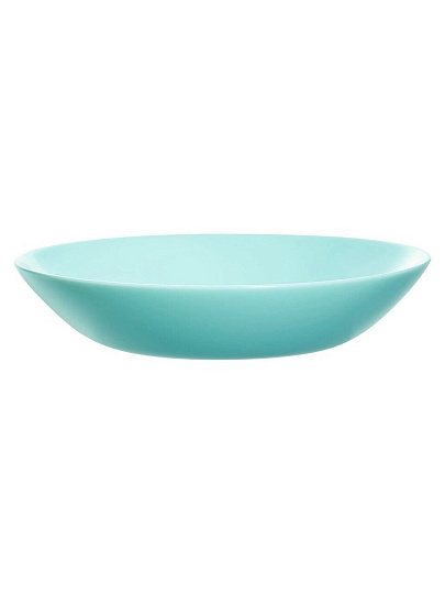 Тарелка суповая, стеклокерамика, 20 см, круглая, Diwali Turquoise, Luminarc, P2019, бирюзовая