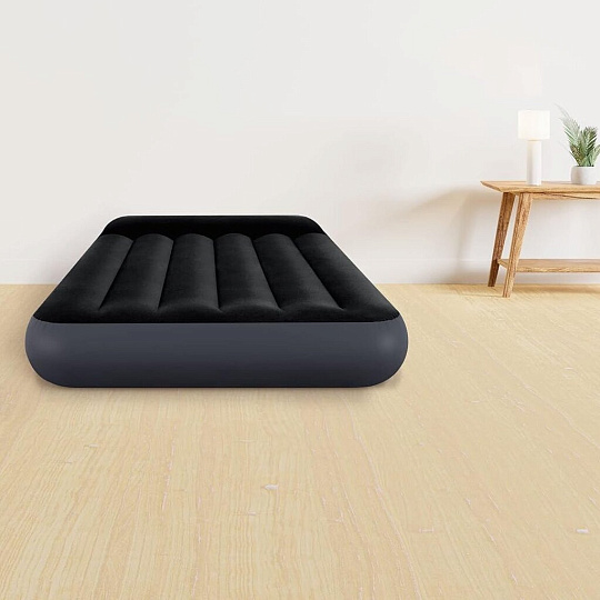 Матрас надувной Intex, 191х99х25 см, 64146ND, насос встроенный, электрический, флокированный, 136 кг