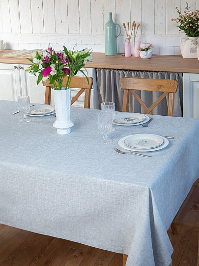 Клеенка 1.4х20 м, хлопок, с акриловым покрытием, Naturel Grey, 3252