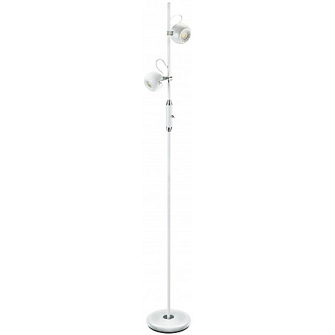 Светильник напольный Camelion KD-811 C01 белый 10Вт, 2 плафона, 800лм, 4000К LED