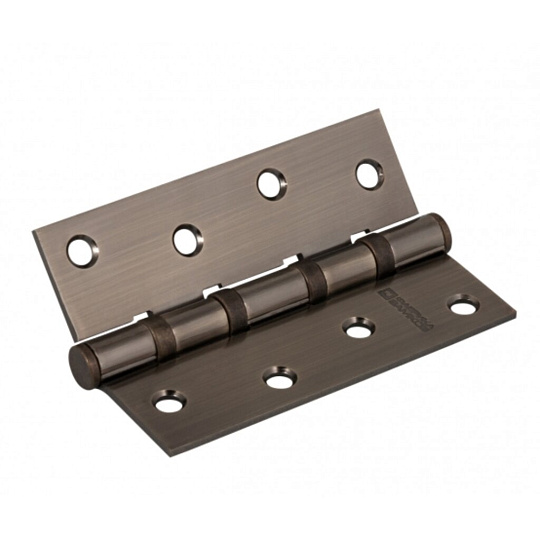 Петля врезная для деревянных дверей, Фабрика Замков, 100х70х2.5 мм, универсальная, Е-100 AB, 113369, античная бронза