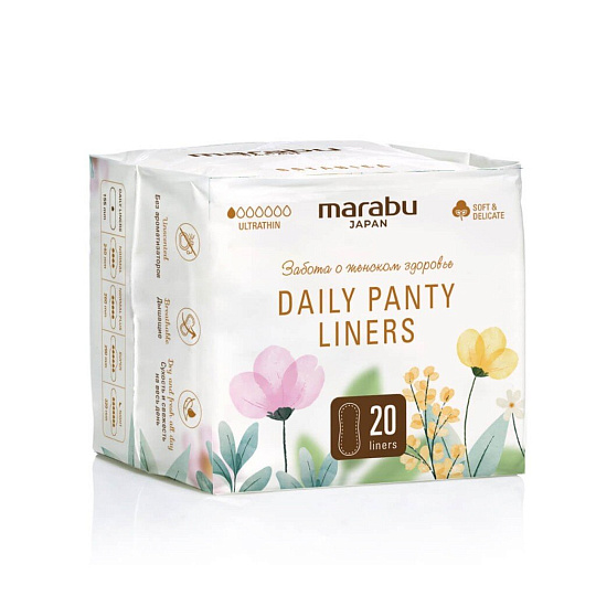 Прокладки женские Marabu, Botanica, ежедневные, 20 шт, SP068