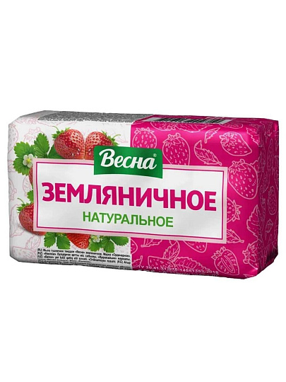 Мыло Весна, Семейное, 140 г, земляничное