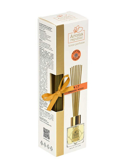 Аромадиффузор Aroma republic, 30 мл, 4.5х5.8х21 см, Orange wood №17, 93815