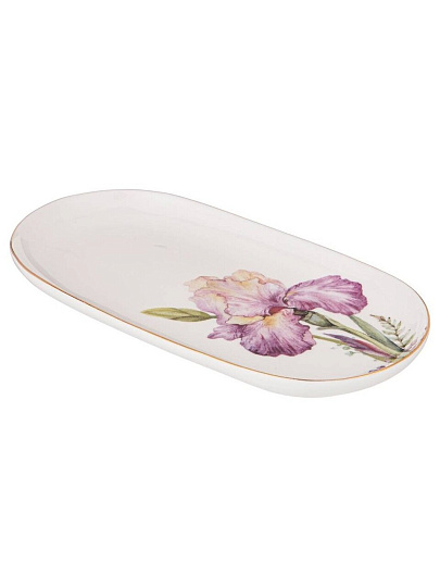 Блюдо керамика, сервировочное, овальное, 20.5 см, Irises, Lefard, 590-339