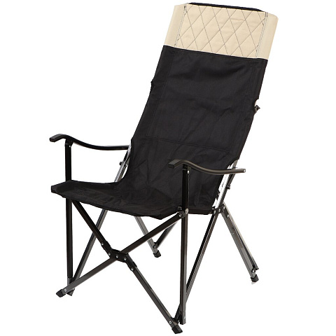 Стул-кресло 55х60х100 см, Lux, черное, полиэстер 600D, с сумкой-чехлом, 100 кг, Green Days