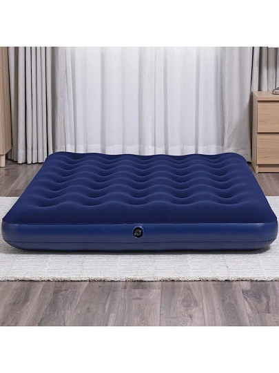 Матрас надувной Bestway, 191х137х22 см, 67002N/67002/010165BW, без насоса, флокированный, ортопедический, 227 кг