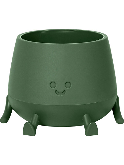 Кашпо пластик, 0.6 л, 11.1х11.1х8.8 см, универсальное, теплая хвоя, La Decoro, Мистер Грин, КШ-1847