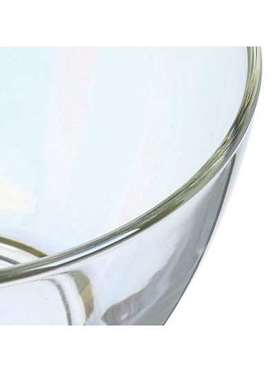 Ваза для фруктов, стекло, на ножке, 1300 мл, 19 см, Glasstar, Лиловая дымка, RNLD_1329B_0, лиловая дымка