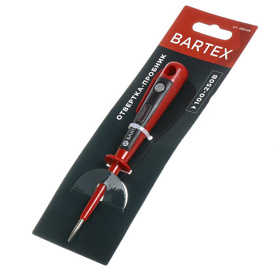 Отвертка-пробник Bartex, 150 мм, вольтаж 100-250 вольт