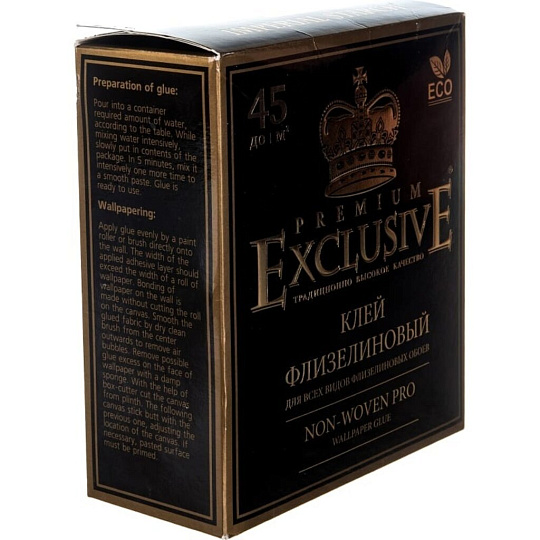 Клей для флизелиновых обоев, Exclusive, Proffesional, 250 г, 00010