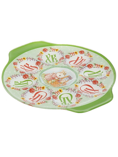 Тарелка для яиц, стекло, 8 ячеек, с ручками, ХВ, GC2507