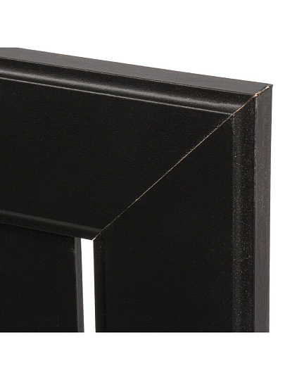 Экран для радиатора, МДФ, 900х600 мм, черный, реечный, Стильный Дом