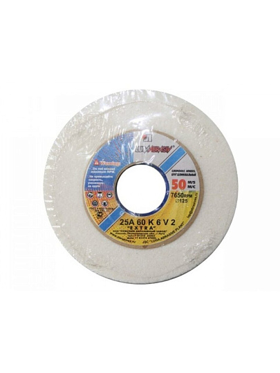 Круг шлифовально-точильный LugaAbrasiv, 25A, диаметр 300х40 мм, посадочный диаметр 76 мм, зернистость 40, белый, K,L 50 м/с V