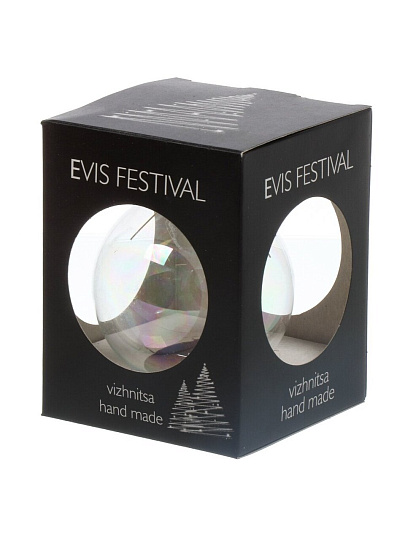 Елочное украшение Evis, Шарик, 8 см, перламутровое, 16 00 000 08 46