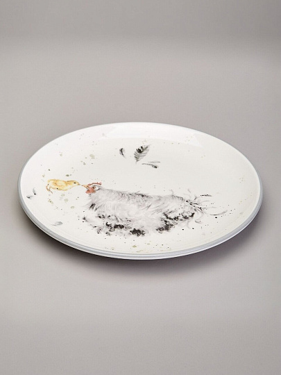 Тарелка закусочная, керамика, 21х2.5 см, круглая, Funny hens, Lefard, 358-2297