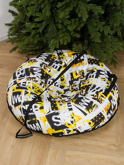 Санки-ватрушка Nika, Snowracer, 90 см, 90 кг, с буксировочным тросом, с ручками, ТБ5К-90/12