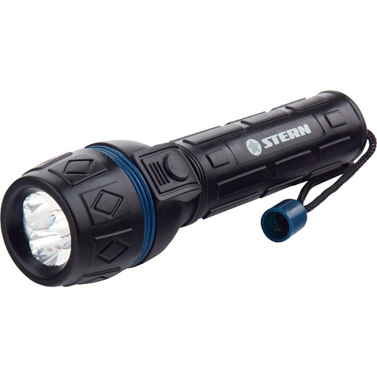 Фонарь светодиодный, ударопрочный корпус, влагозащищённый, 3 LED, 2хАА, Stern, 90511