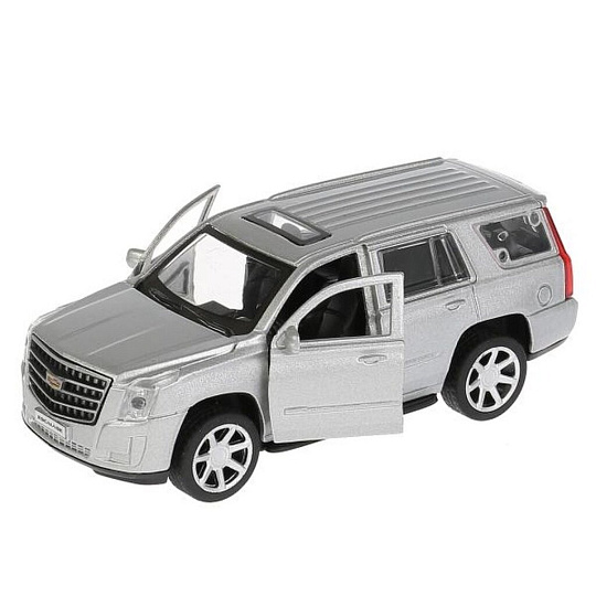 Машина детская Технопарк, Cadillac Escalade, 12 см, инерционная, пластик, ESCALADE-SL, серебрянная