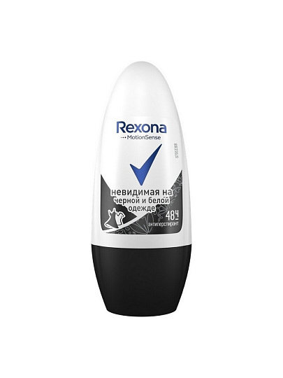 Дезодорант Rexona, Crystal Clear Diamond без белых следов, для женщин, ролик, 50 мл