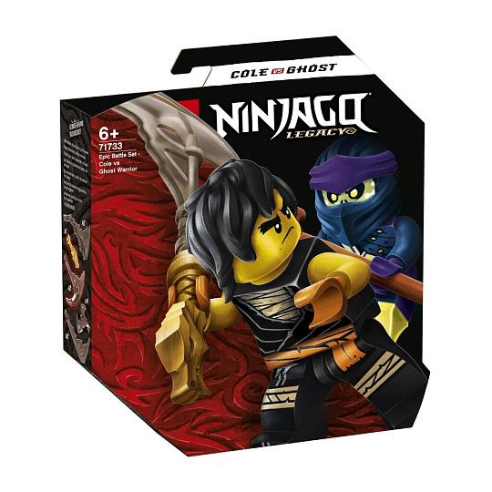 Конструктор Lego, Ninjago, Легендарные битвы: Коул против Призрачного воина, 5-7 лет, 51 деталь, 71733