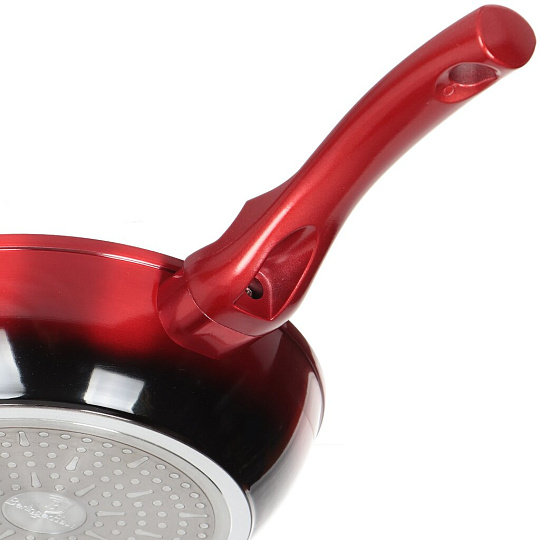 Сковорода алюминий, 24 см, антипригарное покрытие, Berlinger Haus, Metallic Line, с крышкой, индукция, 1629N-ВН