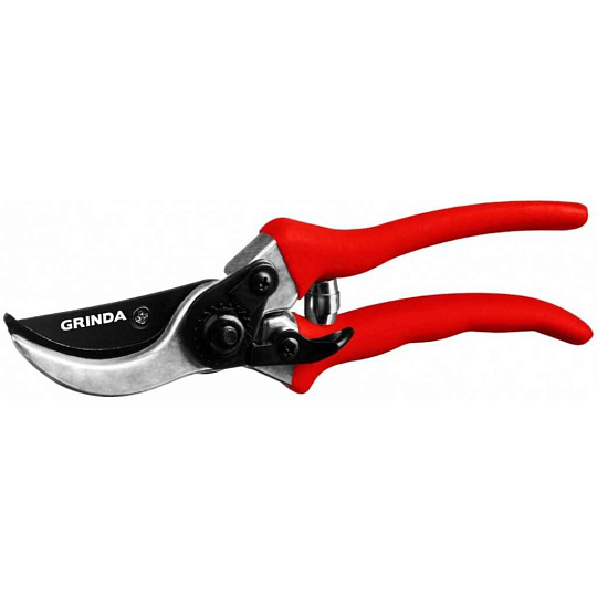 Секатор 210 мм, диаметр реза 18 мм, лезвие плоскостное, Grinda, G-11, рукоятка алюминий, 8-423001_z02