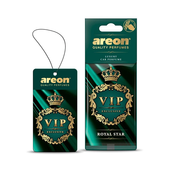 Ароматизатор в машину подвесной, сухой, Areon, "VIP" - Royal Star, 704-VIP-04