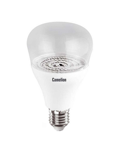 Лампочка светодиодная для растений, E27, 15 Вт, 170-265 В, 125 Вт, Camelion, Фито LED15-PL/BIO, 12770